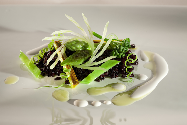 Chef Recipes: Crunchy Black Rice with Green Vegetables and Brazil Nut Milk courtesy of Alex Atala of D.O.M in São&nbsp;Paulo